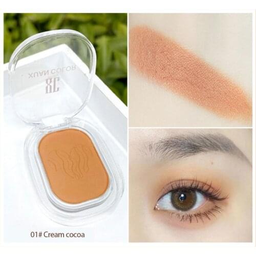 8 Colors Hazy Star Monochromatic Eyeshadow Palette Glitter Flashing Matte Eye Shadow High Light Mix Lasting Face Makeup TSLM1