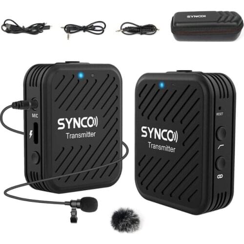 SYNCO G1 G1A1 G1A2 G2 Mic Wireless Lavalier Microphone System for Smartphone Laptop DSLR Tablet Camcorder Recorder