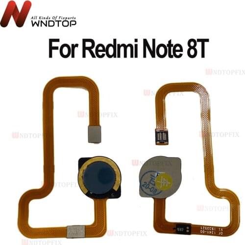 For Xiaomi Redmi Note 8T Home Button Fingerprint Ribbon Identification Sensor Flex Cable Redmi Note 8t Fiingerprint Cable
