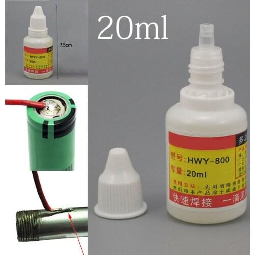 1 Pcs 20ml Stainless Steel Flux Soldering Paste Flux Liquid Solders Water Durable Liquid Solders For Faste Welding Repair Tools