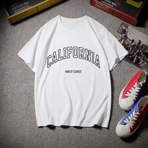 California Women T Shirt Harajuku Shirt Graphic Vintage Tee Shirt Oversize Tshirt for Girls Streetwear Soft Fashion Top Unisex