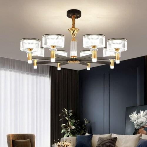 Modern Dimmable Led Chandelier Lighting Living Room Decor Led Chandeliers Lamp Indoor Suspension Luminaire Hanging Light Fixture