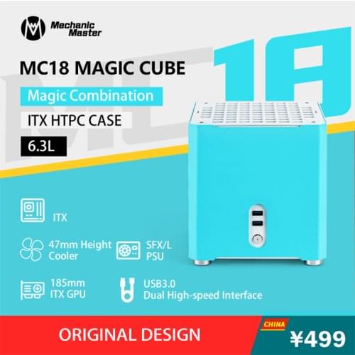 Mechanic Master MC18-Magic Cube Mini ITX Computer Case GAMING PC Gabinete Computador