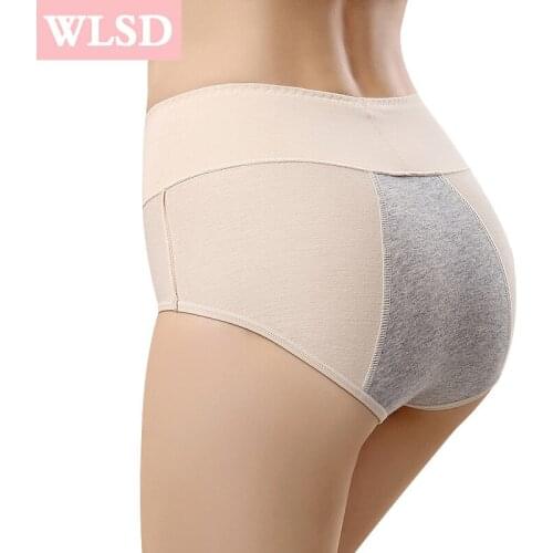 Menstrual Period Panties Women Cotton Physiological High Waist Slimming Panties Ladies Leakproof Underwear Cotton Briefs