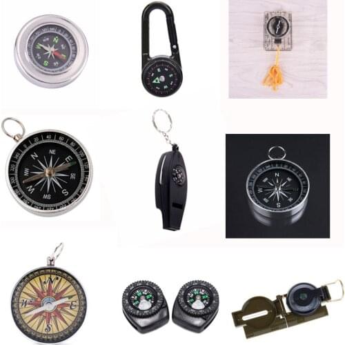 Mini Compass Map Scale Ruler Multifunctional Equipment Outdoor Hiking Camping Survival bussola brujula