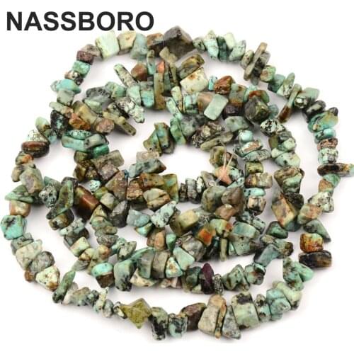 Natural Stone African Irregular Chips Beads Gravel Stone For Jewelry Making Strand 34" Diy beads 5~9mm NASSBORO