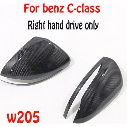 For Mercedes Benz new C-class w205 carbon fiber modified side reversing mirror shell right hand drive Mirror Cover Paste style