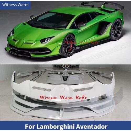 For Lamborghini Aventador LP700 LP720 LP740 LP750 Front Rear Bumper Rear Spoiler Side Skirts Hood exhaust Car Body Kit 11-19