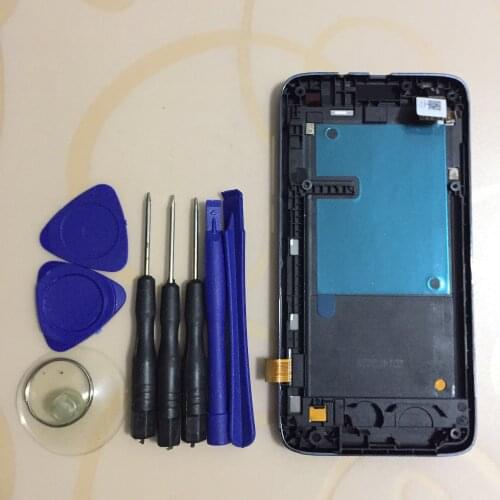 4.5" For Lenovo A526 Touch Screen Digitizer Sensor Panel Glass + LCD Display Monitor Screen Assembly With Frame + Free Tools