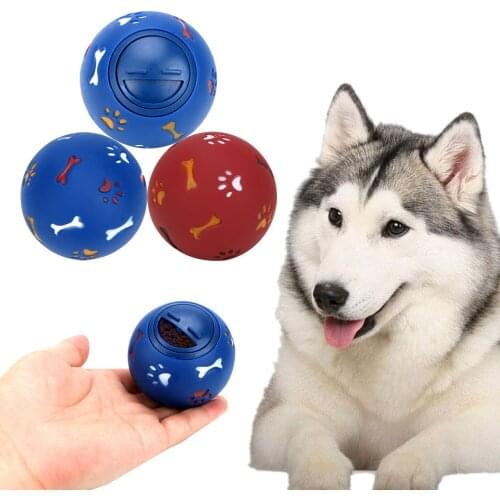Dog Chew Toy Food Dispenser Ball Toys For Dogs Dog Cat Feeder Balls 7.5cm Diameter Dog Interactive Toy