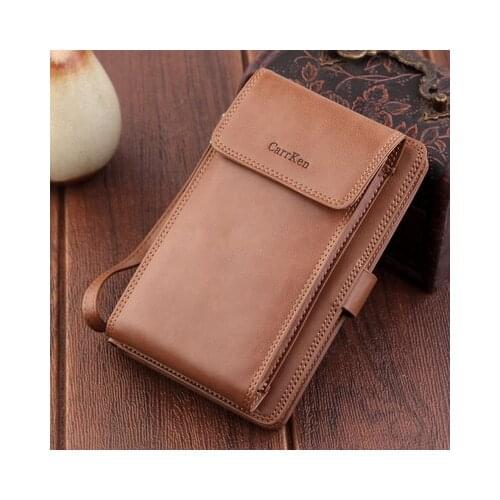 Handbag purse Mens Wallet Long Fashion Casual Zipper Hasp Phone Bag European and American Multi-Function coin purse
