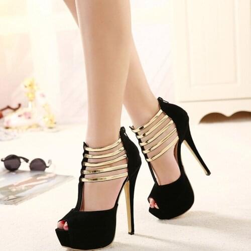 Extreme High Heels Women Peep Toe Pumps Women Shoes Platform Heels Sandals Women Summer Shoes Woman High Heel Tacones Mujer