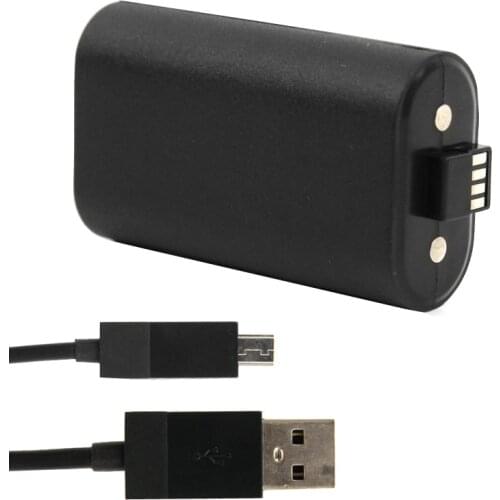 OSTENT USB Charger Cable + Battery Pack for Xbox One Wireless Controller