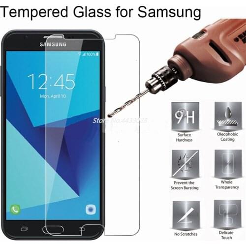 Explosion-proof Screen Protector Glass for Samsung J710 J7 Front Film Protective Tempered Glass for Samsung J5 J3 Pro