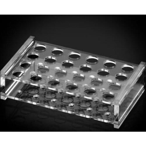 1pc 11mm x 24 Holes Plexiglass Centrifuge tube rack stand for1.5 centrifuge tube Acrylic Organic Glass Laboratory Equipment