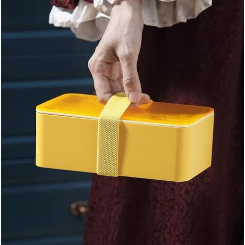 1000ml Japanese-style Lunch Box Student Adult Office Lunch Portable Bento Box Microware Heating Lunch Container Food Storage Box