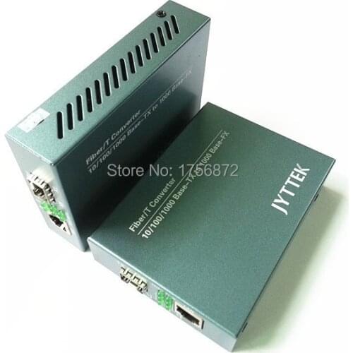 2 Pieces/lot 1.25G SFP Fiber Media Converter,10/100/100M SFP Fiber Media Converter, External PSU LC