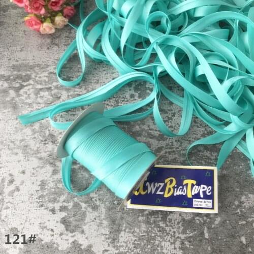 25yards/roll Polyester 5/8"(15mm) Satin Bias Tape Bias Binding Solid Color For DIY Garment Sewing And Trimming
