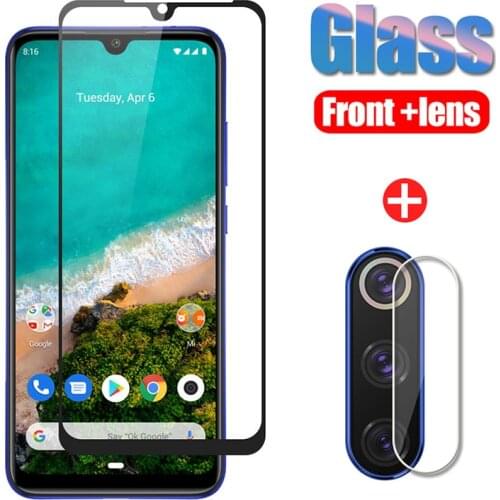2in1 Tempered Glass for Xiaomi Mi A3 Protective Glass for Xiomi A3 Screen Protector Camera Lens Film XiaomiA3 MiA3 Xiomi Mia 3