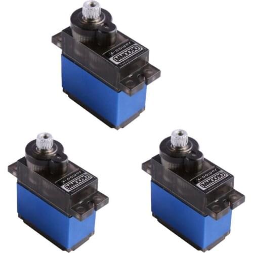 3PCS K-power MM0090 3KG analog rc servo with metal gear half aluminum case servo for rc toy parts