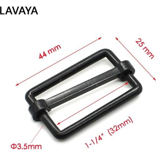 5pcs Webbing Size 32mm Plastic Slider Tri Glide Adjust Buckles For Dog Collar Harness Backpack Straps Black