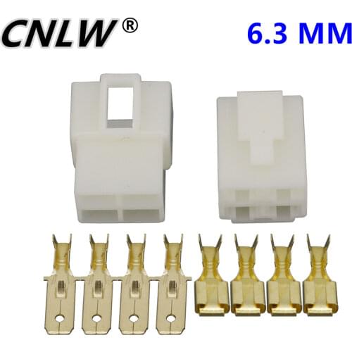 6.3 Series All New 4 Pin DJ7041-6.3-11/21 ABS Plastic Electrical Wire Connectors Plug Male and female Automobile Connector plug