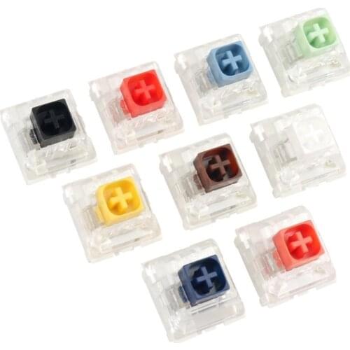 Kailh Box Switch Silent Brown Mute Pink Jade Navy White Orange Black Dark Red Yellow Blue RGB SMD Switches 9 In 1 Switch Tester