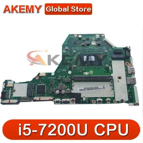 Akemy Laptop motherboard For ACER Aspire A515-51 i5-7200U Mainboard LA-E891P SR342 DDR4