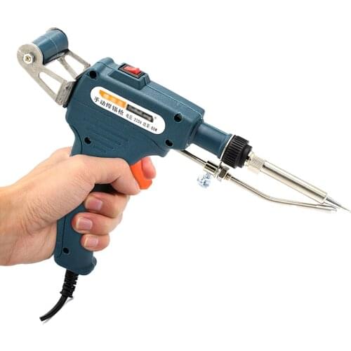 220V 60W Auto Welding Automatic Feed Soldering Iron Electric Temperature Tool Adjustable Solder Tool Kit Fast Heating