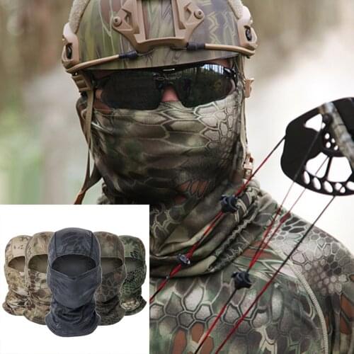 Balaclava Scarf Tactical Airsoft Cap Army Outdoor Men Mask CS Wargame Camping Head Cycling Equipment Military Head Cover