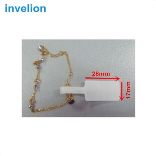 Mini size UHF Passive RFID Anti-theft Jewelry Tag iso18000 / Paper label Jewelry tag gen2 uhf 860-960mhz short read range 0.1-1m