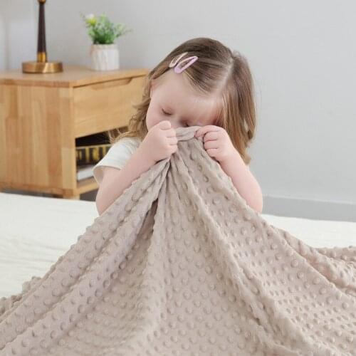 Baby Peas Blanket Autumn Winter Thickening Newborn Bubble Velvet Blanket Boys Girls Unisex Four Seasons Universal Baby Bedding