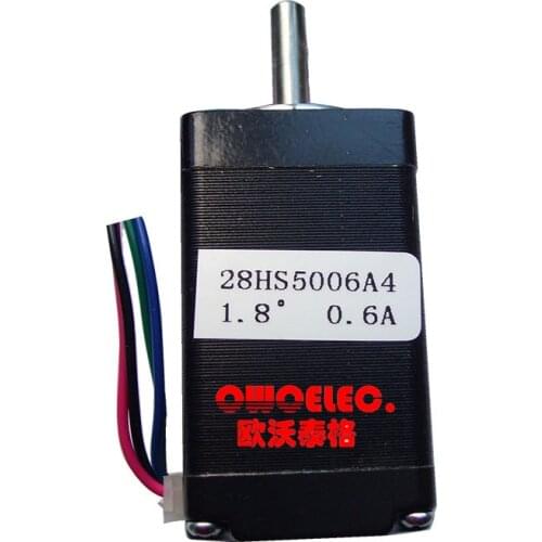 28BYG Hybrid stepping motor 50mm length 0.6A 10N.cm holding torque, precision machine parts 28HS5006A4