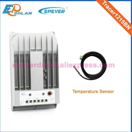 MPPT controller EPSolar for home panel system use Tracer1215BN free shipping with temperature sensor 12v 24v auto work 10A