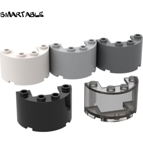 Smartable Cylinder Half 2x4x2 with Cutout Building Blocks MOC Parts Toys For Kids Compatible Major Brands 24593/35402 20pcs/Lot