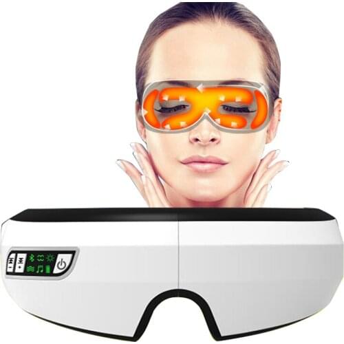 Charging Eyes Massager Vibration Infrared Heating Therapy Air Pressure Music Eye SPA Glasses Head Stress Relief Eyes Care Device