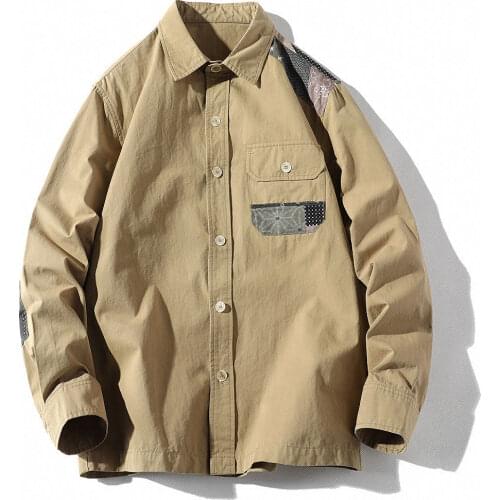 High Quality 100% Cotton Mens Shirts Casual Fashion Streetwear Solid Color Autumn Long Sleeve Male Korean Plus Size Clothes Top