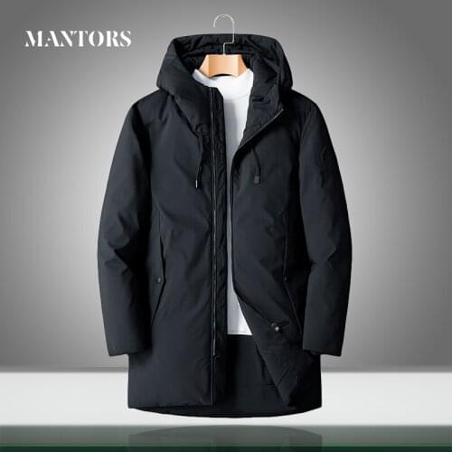 Men Down Jackets Thick Warm Winter Hooded 90% Male Duck Down Parka Coat Casual Loose Overcoat Solid Color Plus Size High Quality