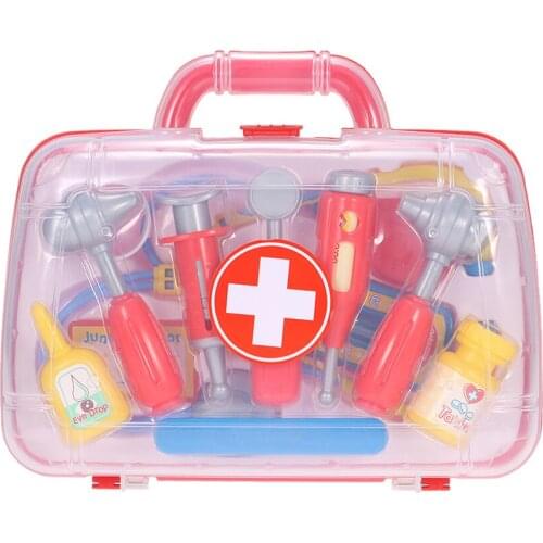 Medi-cal Kit Playset with Carrycase Plastics Toys for Children Kids Portable Gift Present