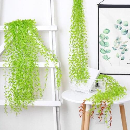 Wall Plants Artificial Flower String PU Wall Hanging Plants Flower Home Garden Decoration Arrangement Accessories