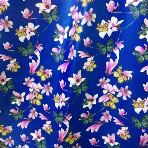 New Digtal Floral Printed Genuine cowhide Leather Fabric for Handbag/Shoes/purse,Free Shipping