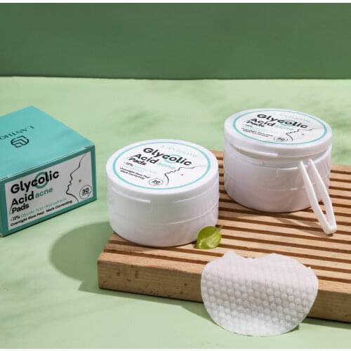 Glycolic acid pads It can inhibit epidermal keratosis remove acne reduce acne reduce pores control oil anti-aging Nursing pads
