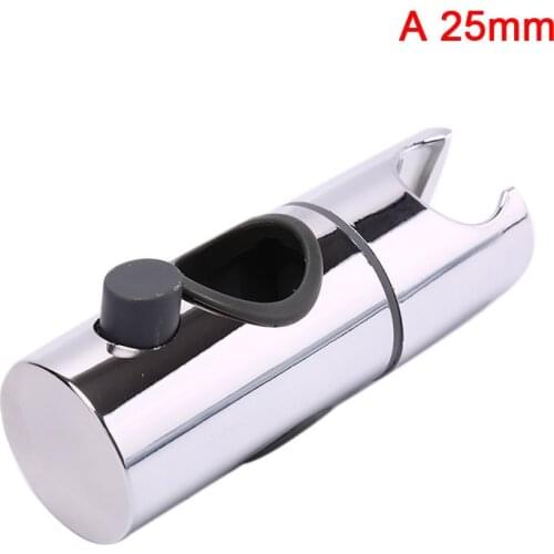1Pc Adjustable Bracket Made In Sturdy 24mm 25mm ABS Replacement Sturdy Bathroom Shower Rail Head Slider Holder