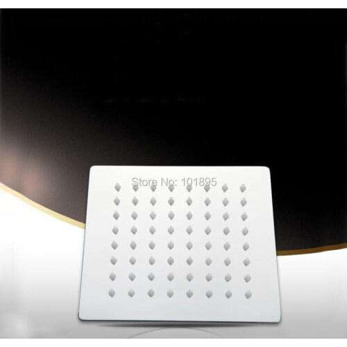 Luxury Stainless Steel Material Silver Color 4 Inch to 12 Inch of Square Rainfall Overhead Shower L17169
