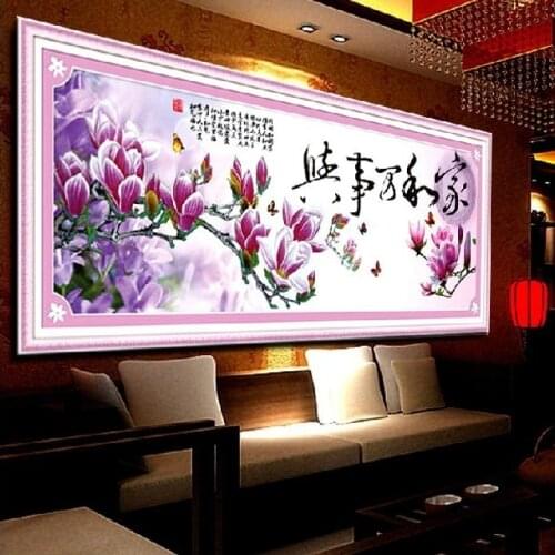 Needlework,DMC DIY Cross stitch,Embroidery kit set,Scenic Tulip Flower Cross-Stitch decoration painting wall decor Wholesale