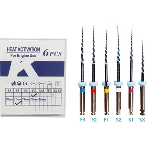 Dental Materials Niti Files Engine Use 6pcs/Pack / Dentistry Endodontic Root Canal File