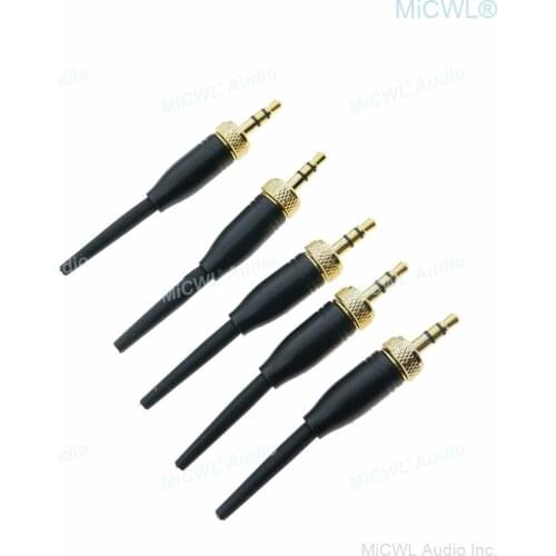 Spare Golden 3.5mm Sterel Lock Connector for Sennheiser SL HeadMic MKE ME2 ME4 HSP2 Sony D11 V1 Microphones Replaceable plugs