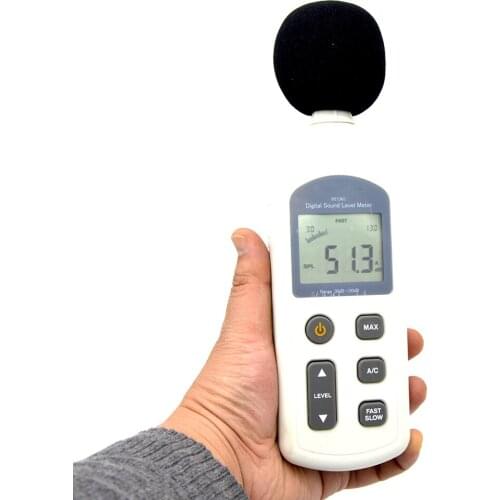 LCD Sound Noise Level Meter Decibel Logger 30-130dB Digital Noise Measurement