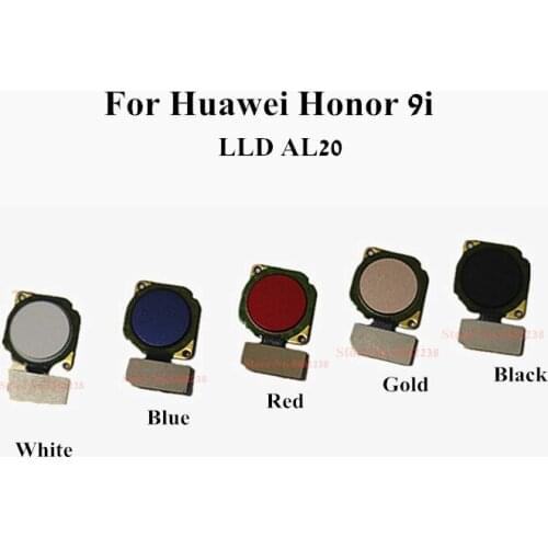 100% Original Fingerprint Sensor Connector For Huawei Honor 9i LLD AL20 Home Button Touch ID Fingerprint Scanner Flex Cable