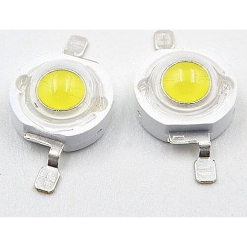 200pcs 500pcs lot 1W 3W Watt White 1W 30mil Full Power flashlight DIY LED Lamp bead LED Light bulb LED Chip Carlight Downlight